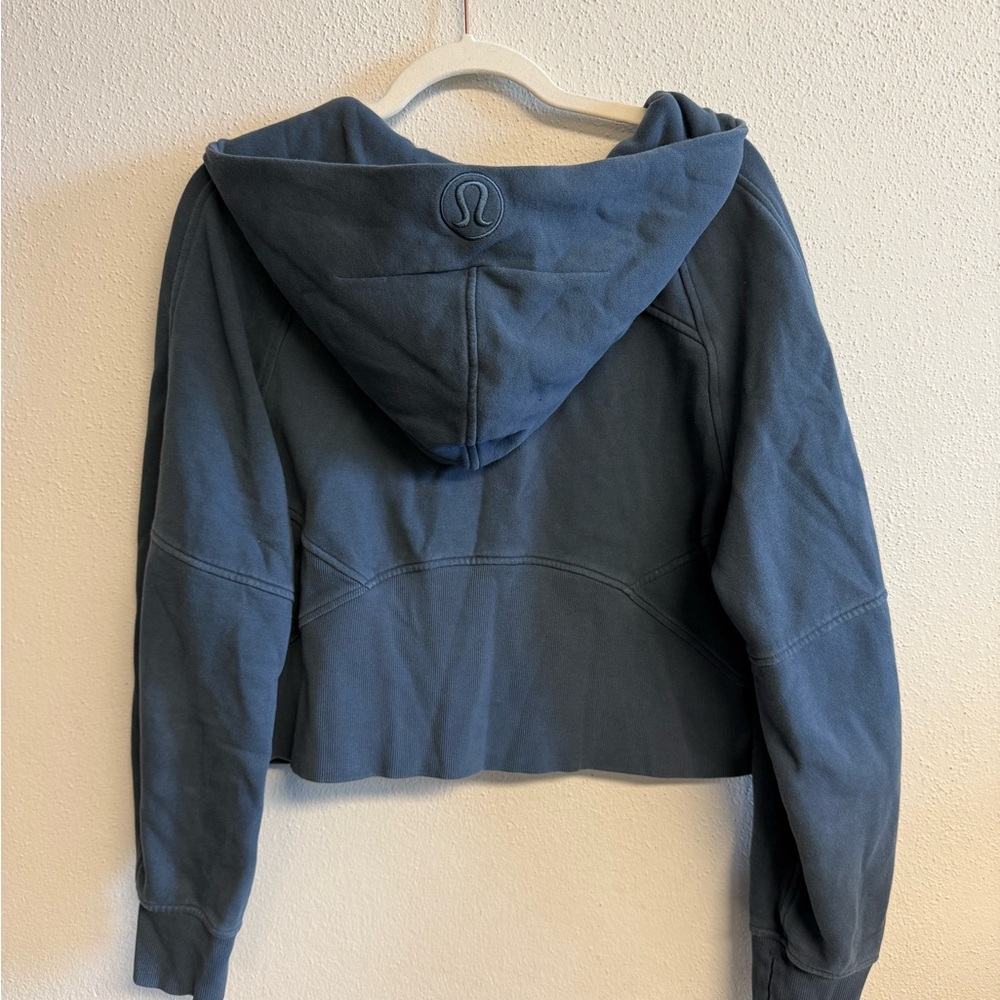 lululemon Blue Cropped  Hoodie